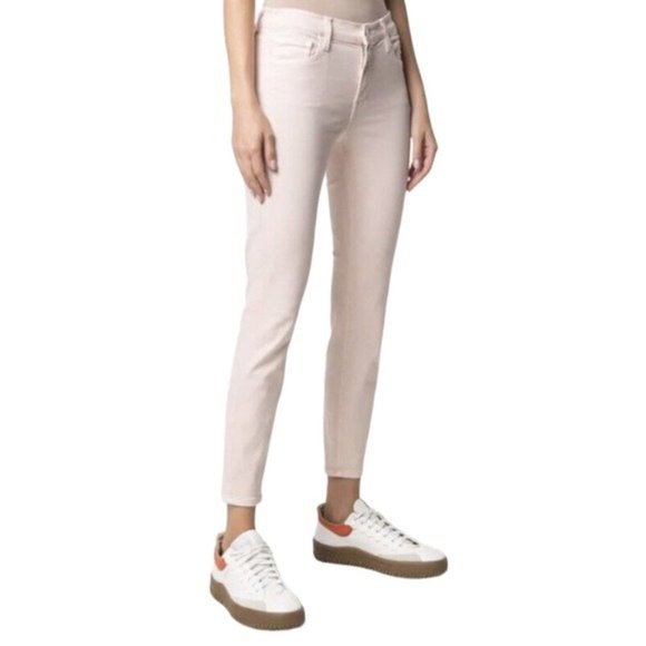 J BRAND J Brand 835 Mid-Rise Cropped Skinny Jeans in Prairee Pink NWT - Size 32 - Picture 6 of 6